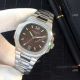 Fake Patek Philippe Nautilus QUARTZ Watches SS Black Face (6)_th.jpg